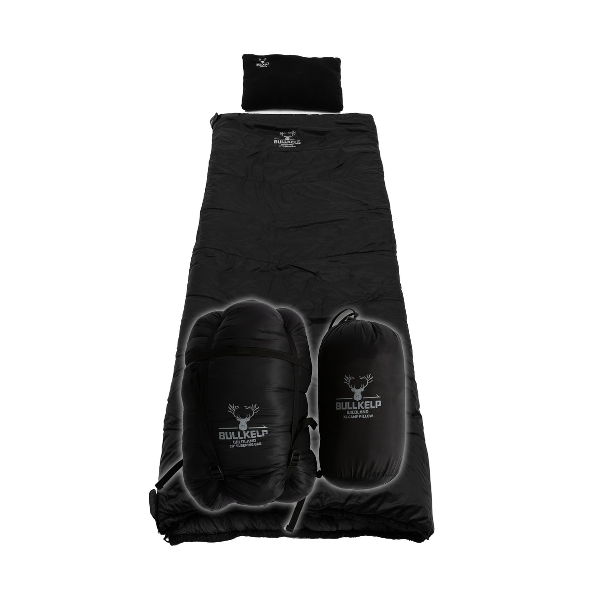 WILDLAND 20° SLEEPING BAG/BLANKET & PILLOW COMBO