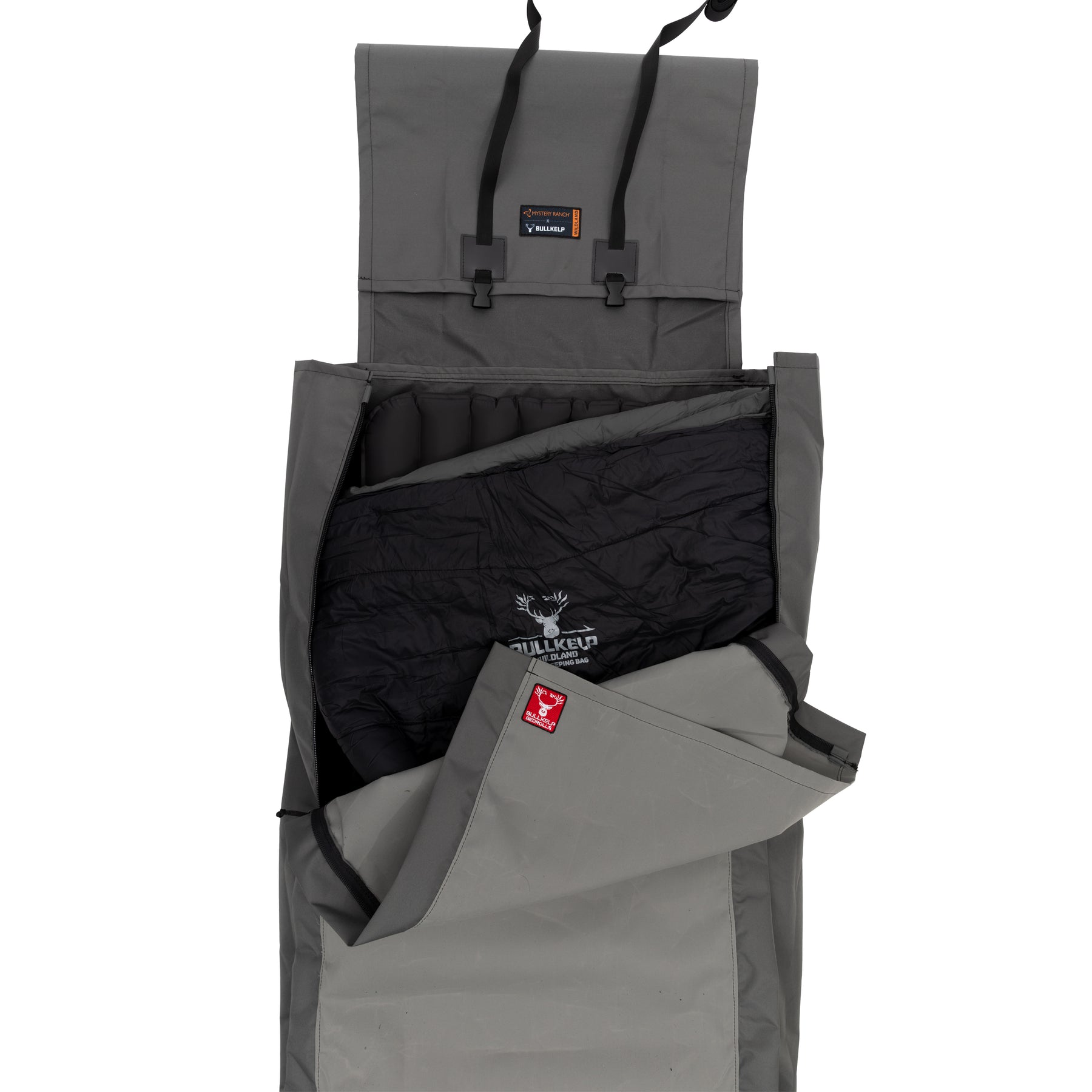 CHARCOAL MYSTERY RANCH X BULLKELP WILDLAND BEDROLL *free camp pillow while supplies last