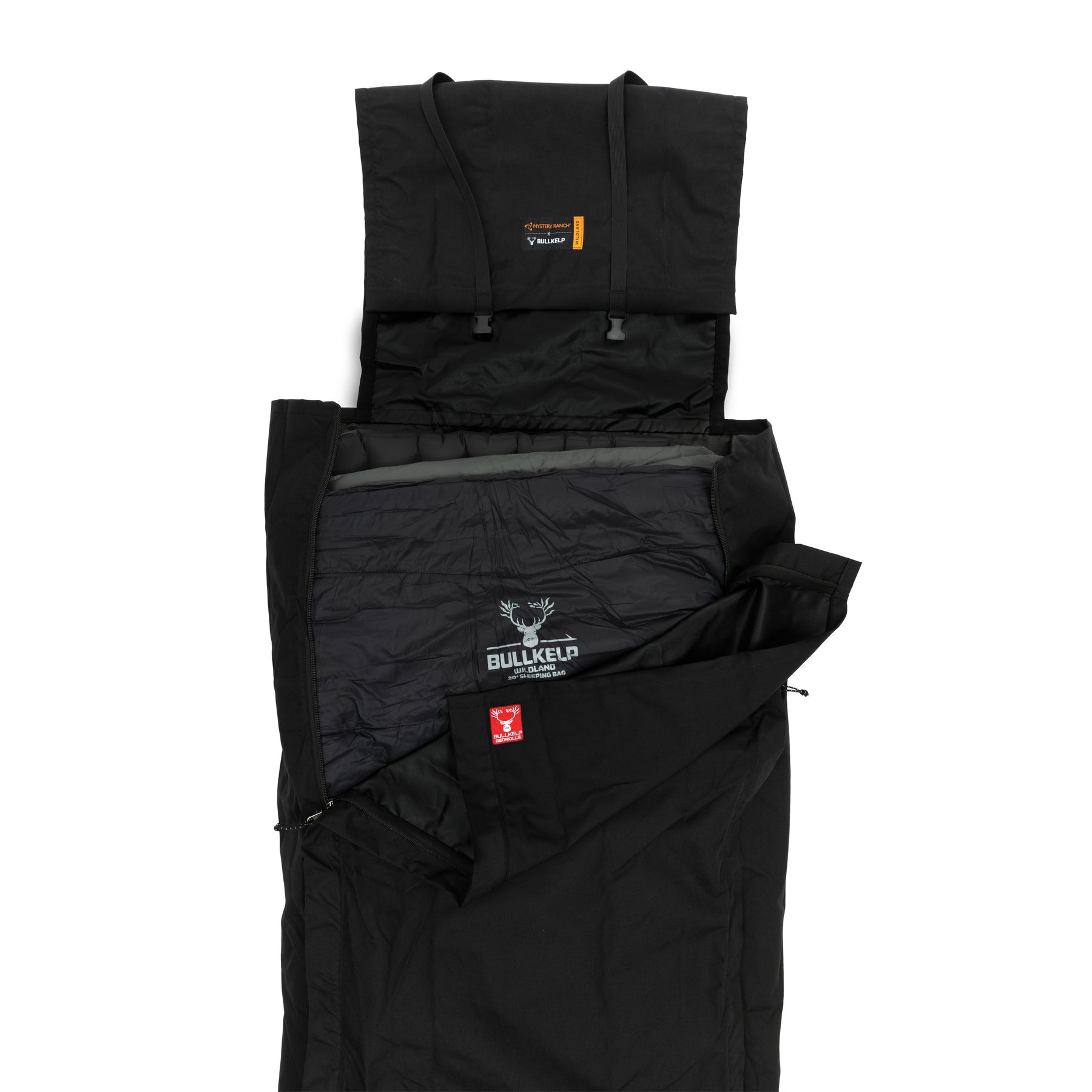 BLACK MYSTERY RANCH X BULLKELP WILDLAND BEDROLL * free camp pillow whi