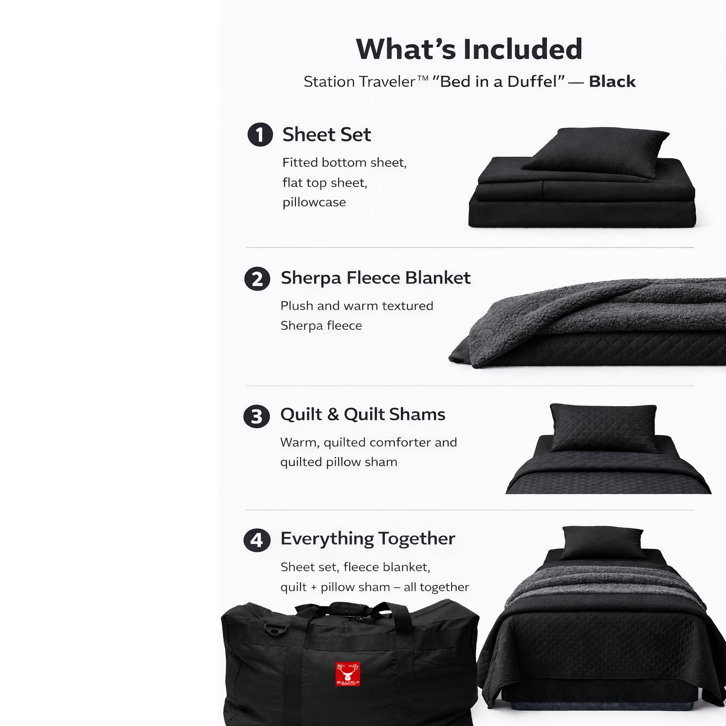 STATION TRAVELER (BED IN A DUFFEL)