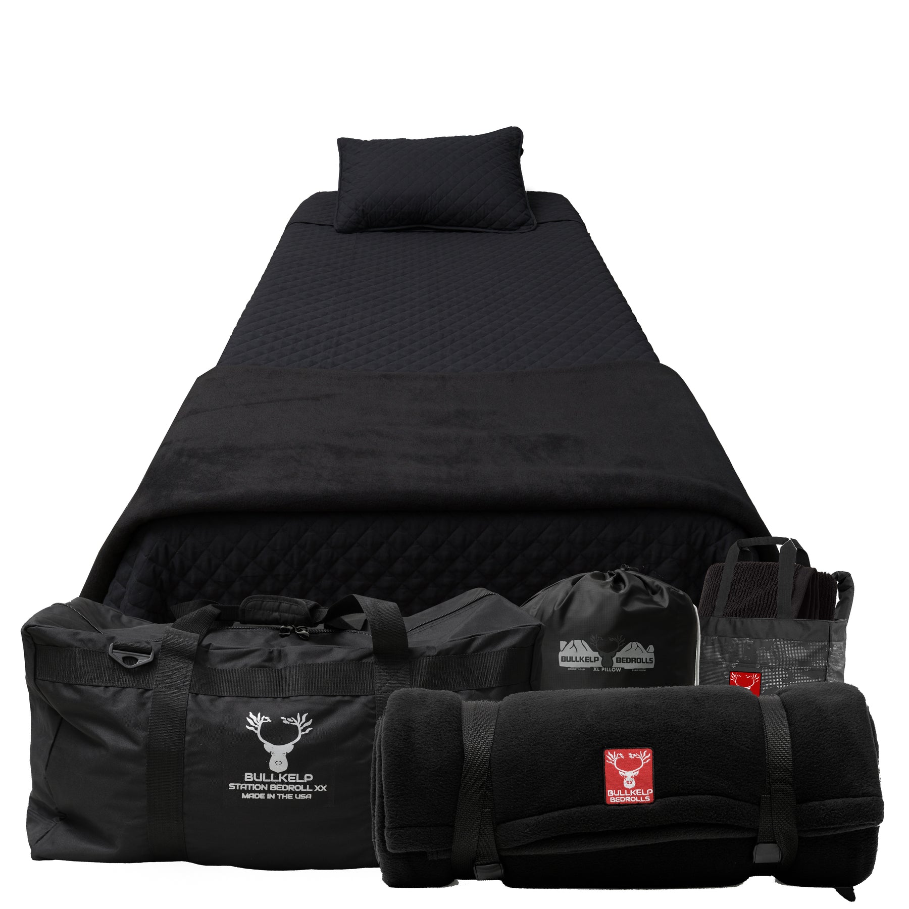** NEW **  STATION BEDROLL XX  ( w/ double fleece blanket + quilted comforter)