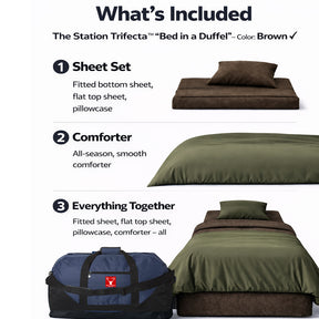 STATION TRIFECTA ( BED IN A DUFFEL)