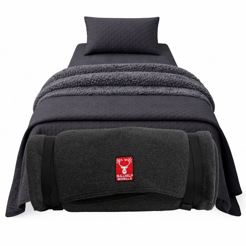 ** NEW **  STATION BEDROLL XX  ( w/ double fleece blanket + quilted comforter)