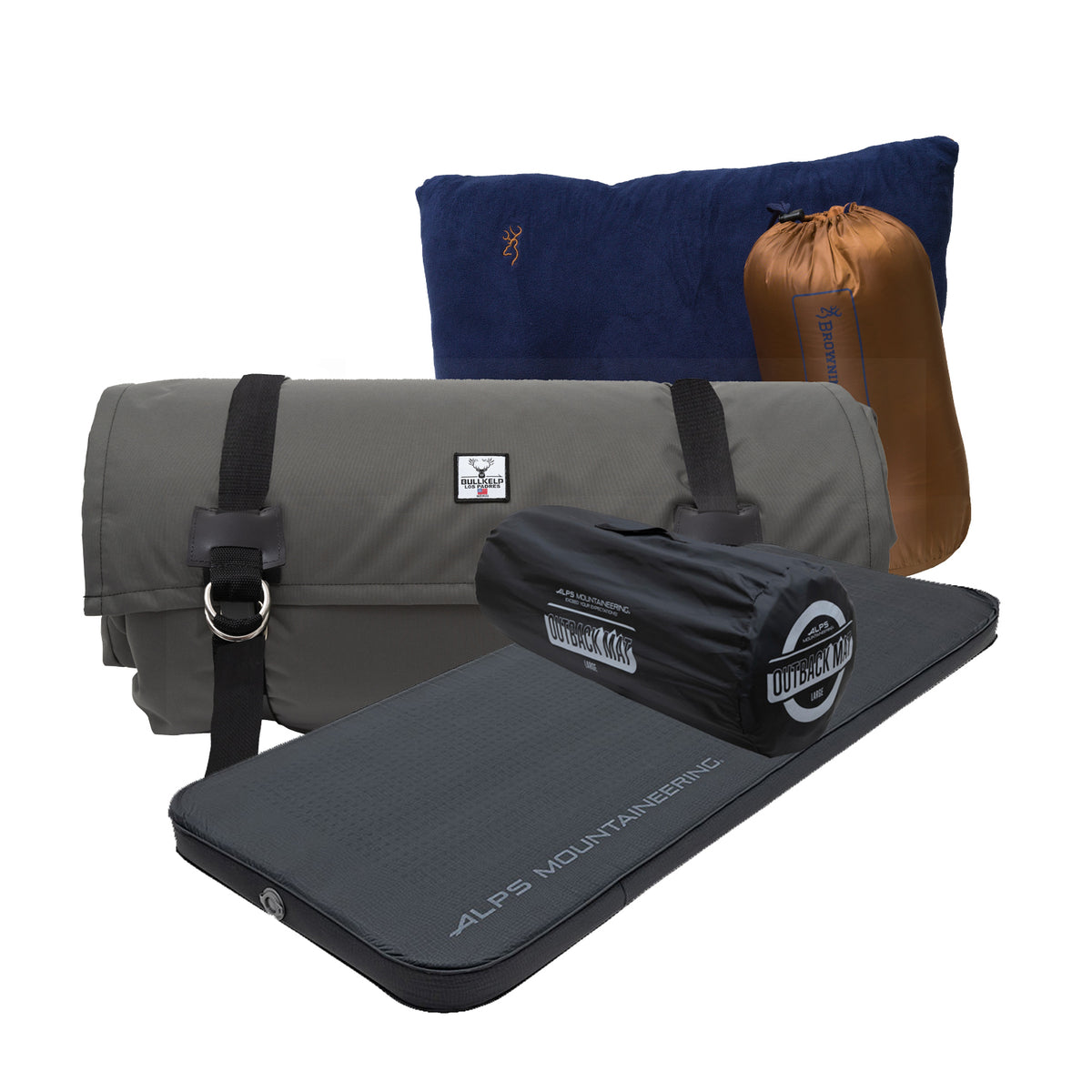 LOS PADRES  * DISCONTINUED * ( D-RINGS) & OUTBACK 27 MAT ( FREE CAMP PILLOW )