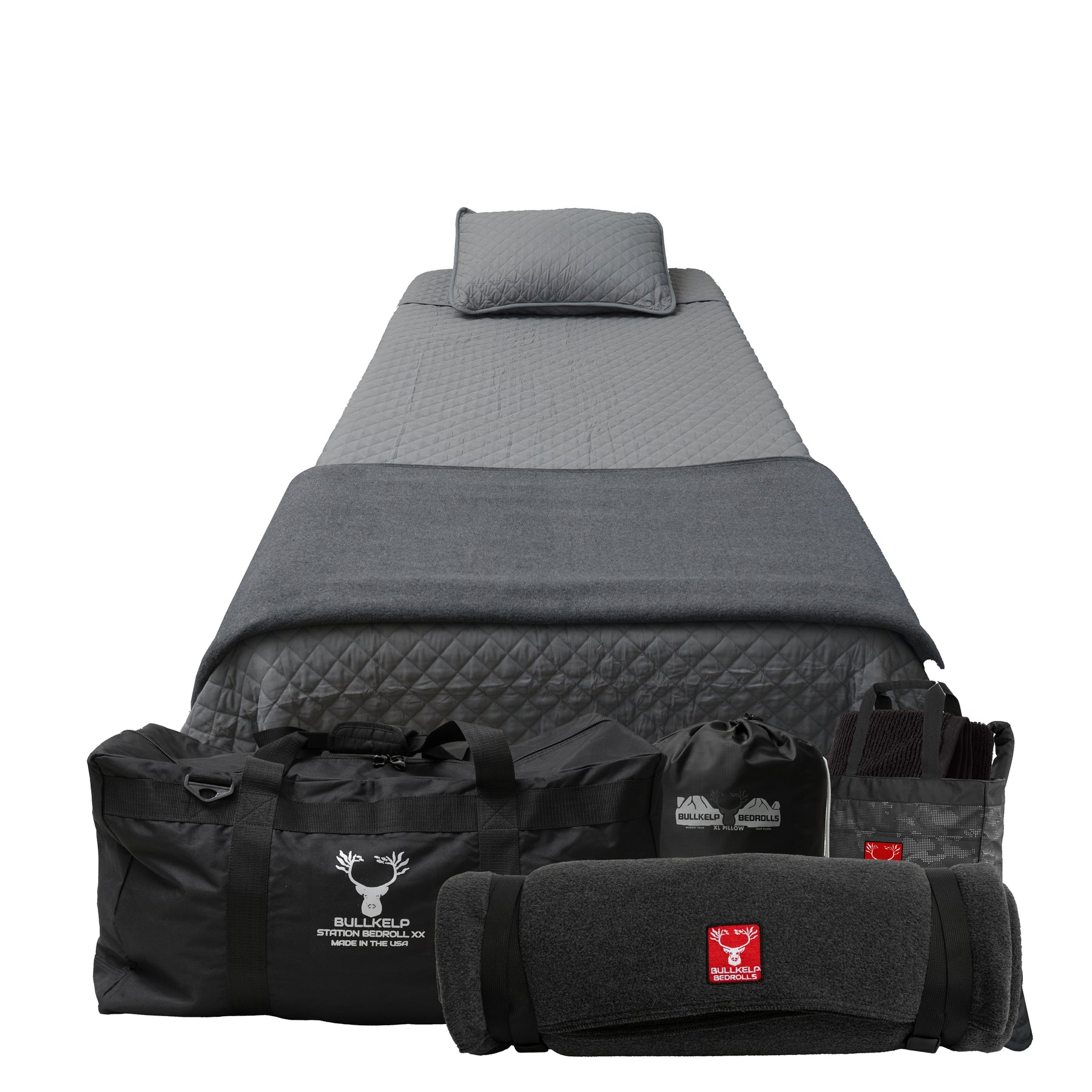 ** NEW **  STATION BEDROLL XX  ( w/ double fleece blanket + quilted comforter)