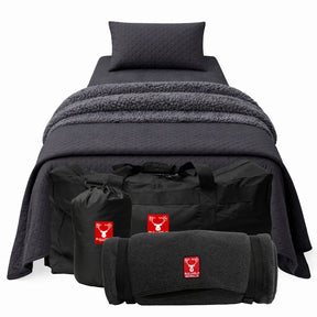 ** NEW **  STATION BEDROLL XX  ( w/ double fleece blanket + quilted comforter)