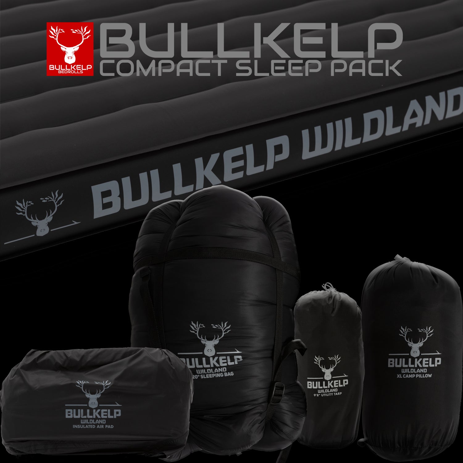 CHARCOAL MYSTERY RANCH X BULLKELP WILDLAND BEDROLL