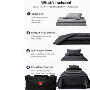 STATION TRAVELER (BED IN A DUFFEL)