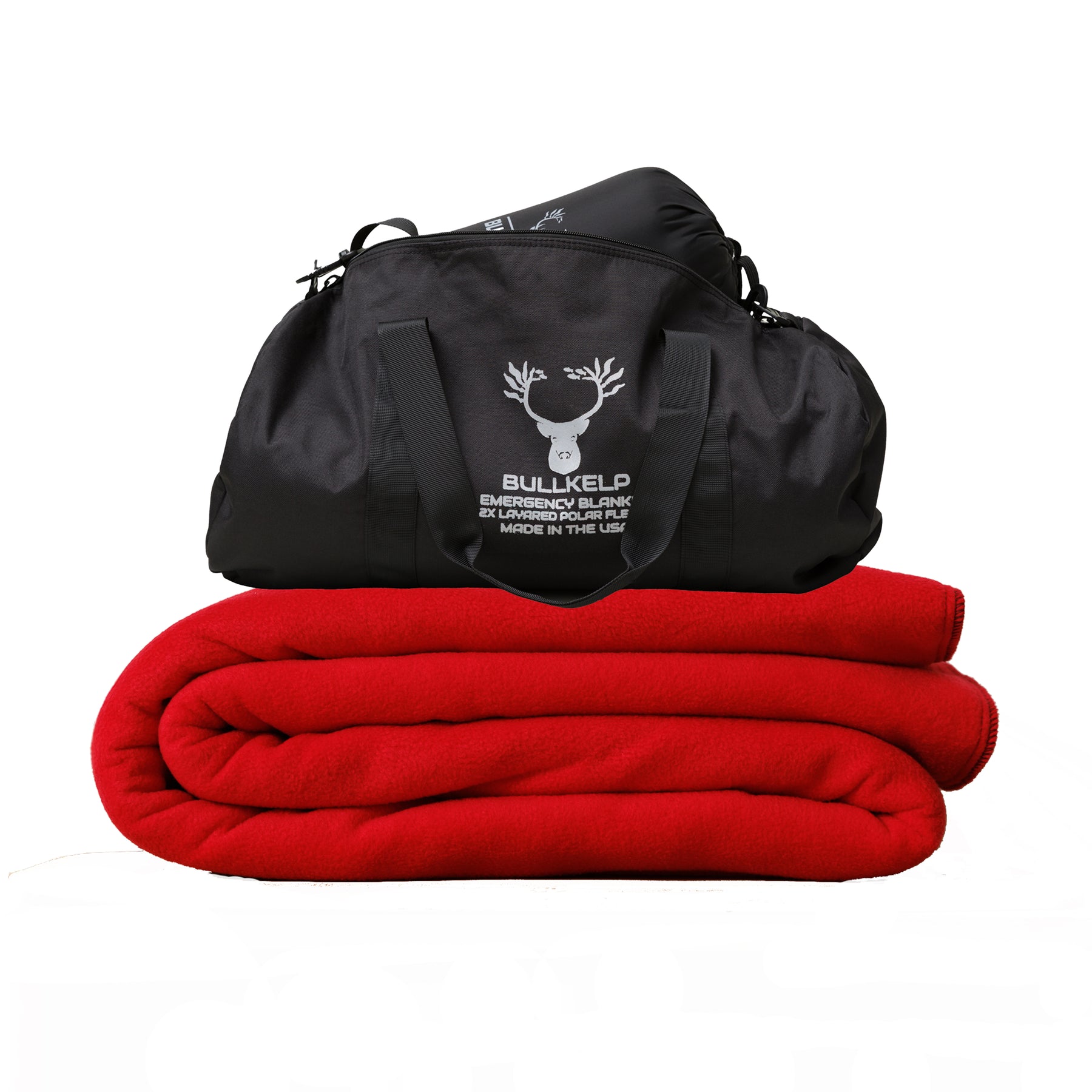 BULLKELP EMERGENCY BLANKET KIT * FREE XL CAMP PILLOW *