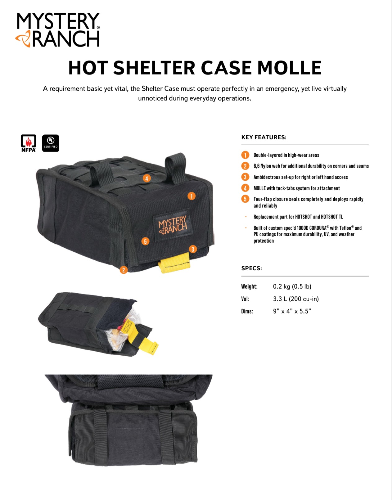 Hotshot Shelter Case - MOLLE