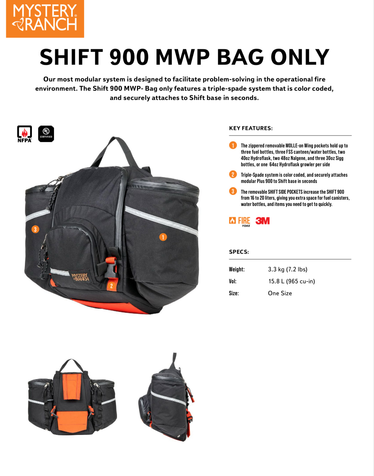 Shift 900 MWP - Bag Only