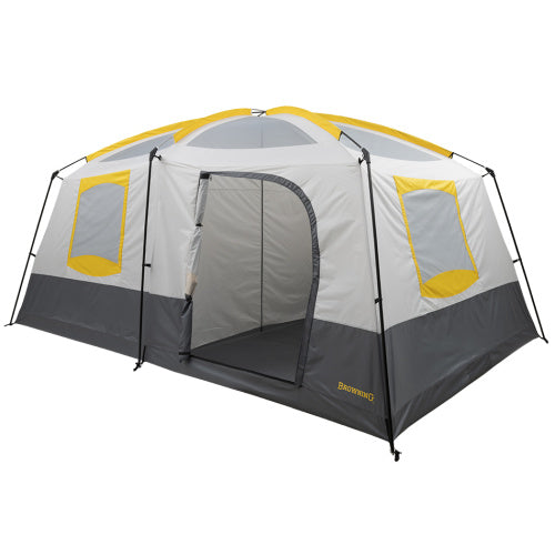 camping 8 person tent Browning Big Horn Two-Room 8 Person Tent