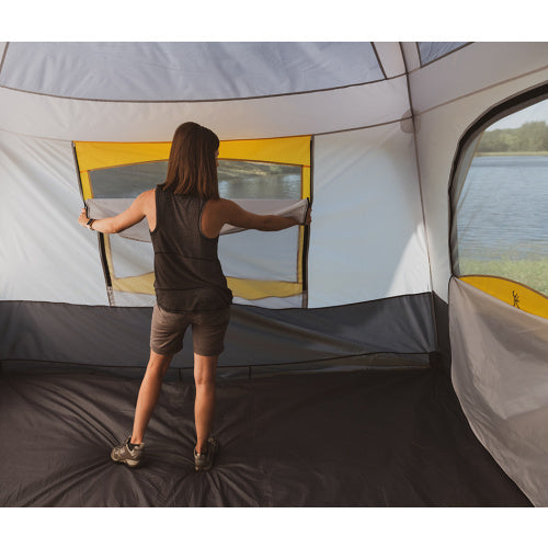 biggest camping tent Browning Big Horn Two-Room 8 Person Tent