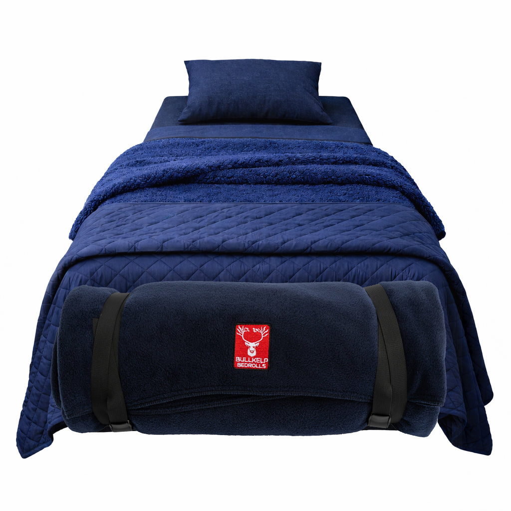 ** NEW **  STATION BEDROLL XX  ( w/ double fleece blanket + quilted comforter)