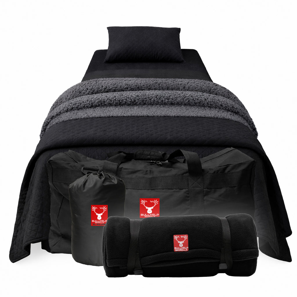 ** NEW **  STATION BEDROLL XX  ( w/ double fleece blanket + quilted comforter)