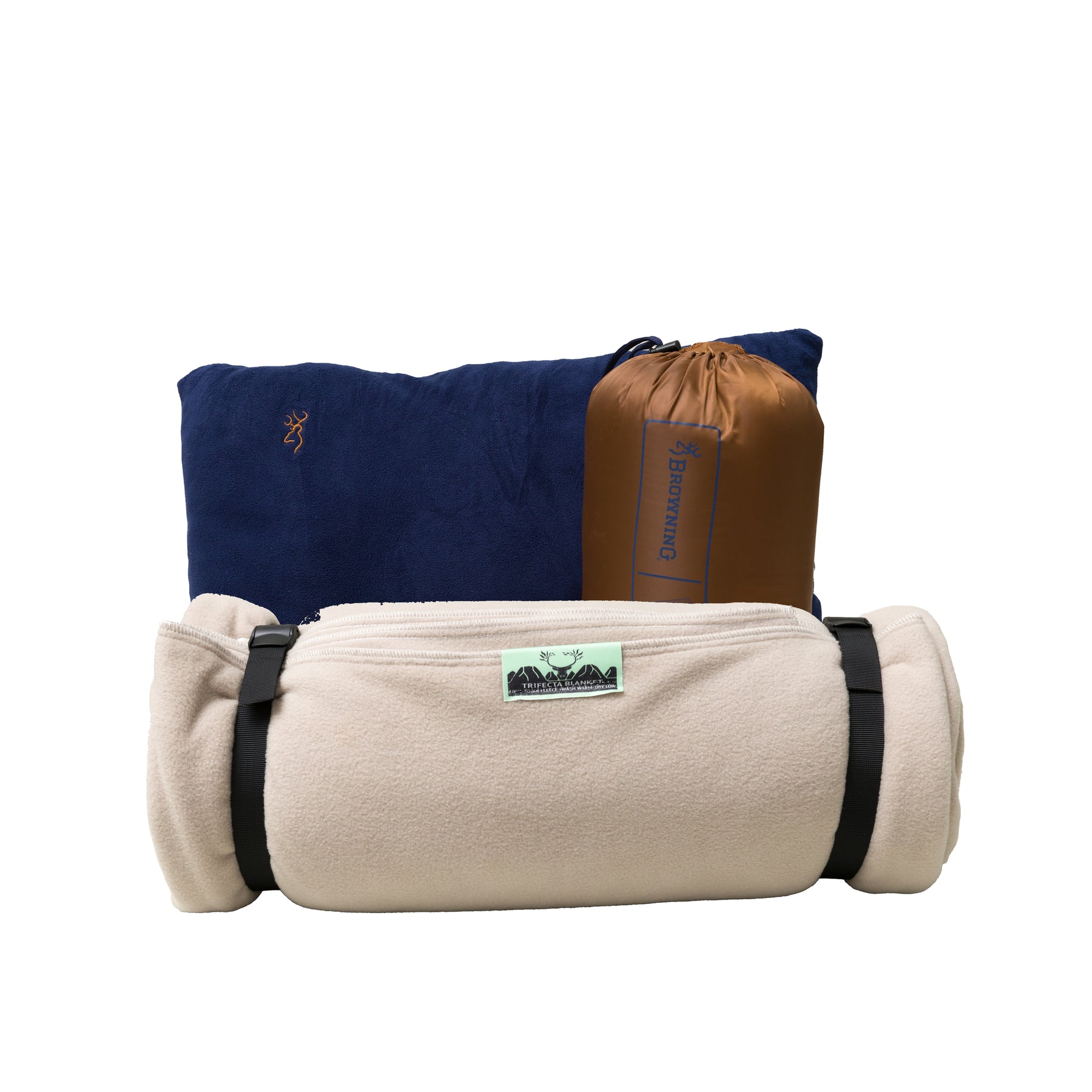 TRIFECTA CAMP BLANKET   * FREE XL CAMP PILLOW *