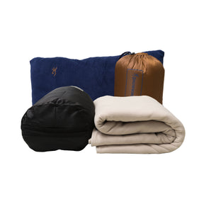 BASECAMP BLANKET w/ RIPSTOP STUFF SACK   * FREE XL CAMP PILLOW *