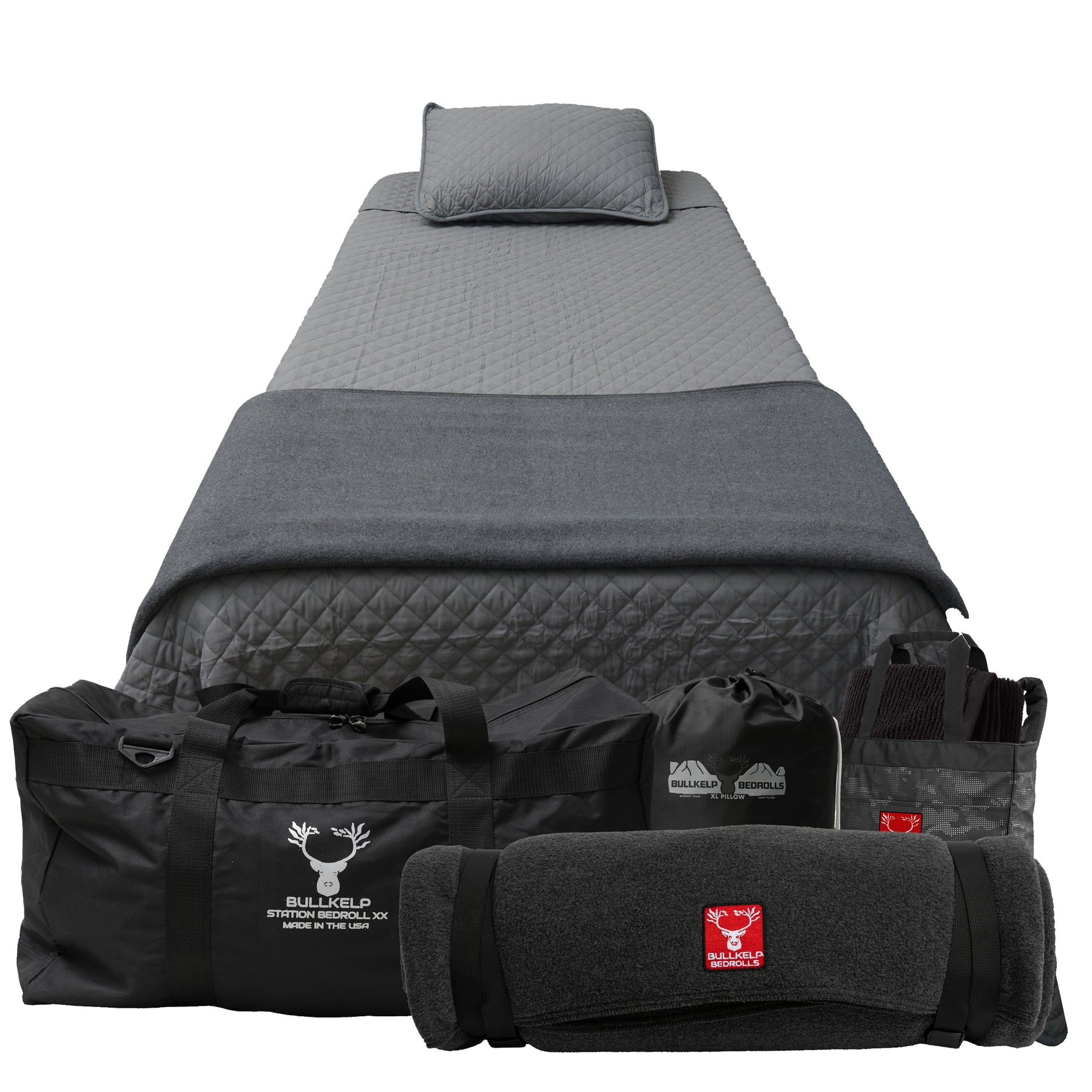 ** NEW **  STATION BEDROLL XX  ( w/ double fleece blanket + quilted comforter)